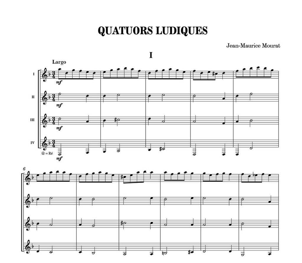 Quatuors ludiques